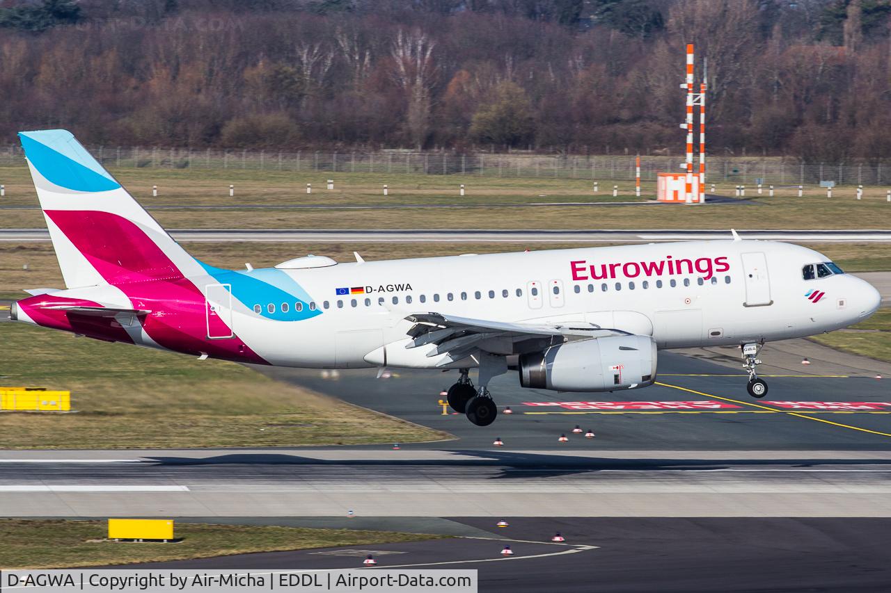 D-AGWA, 2006 Airbus A319-132 C/N 2813, Eurowings