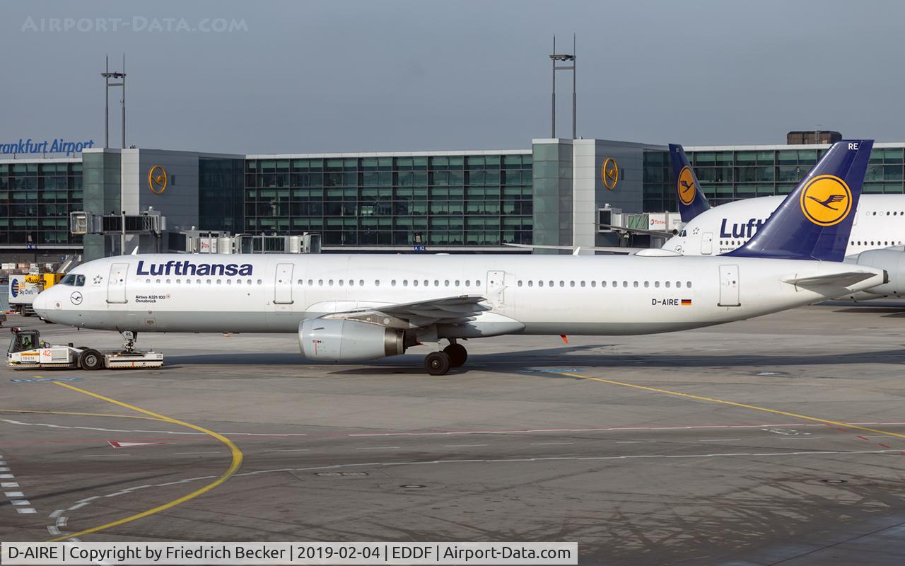 D-AIRE, 1994 Airbus A321-131 C/N 0484, pushback prior departure