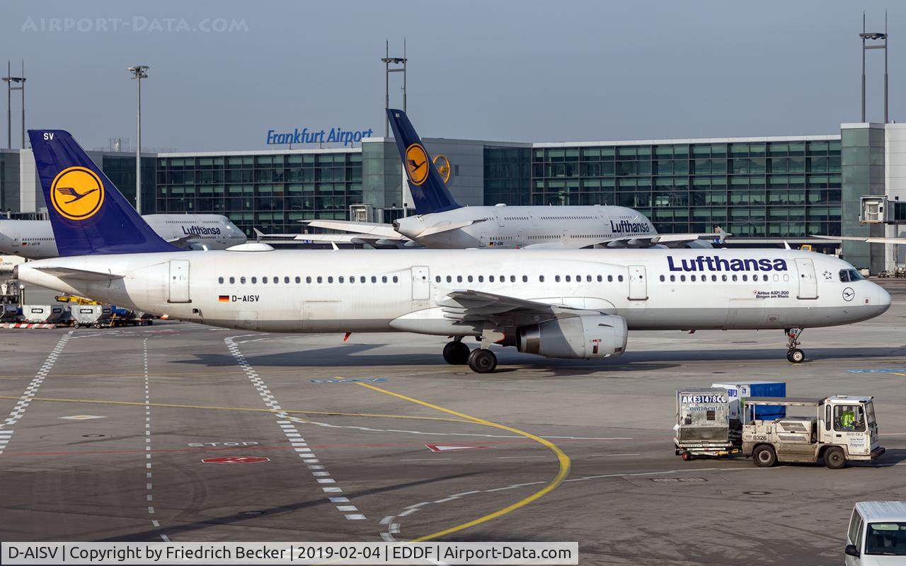 D-AISV, 2009 Airbus A321-231 C/N 4050, taxying to the gate