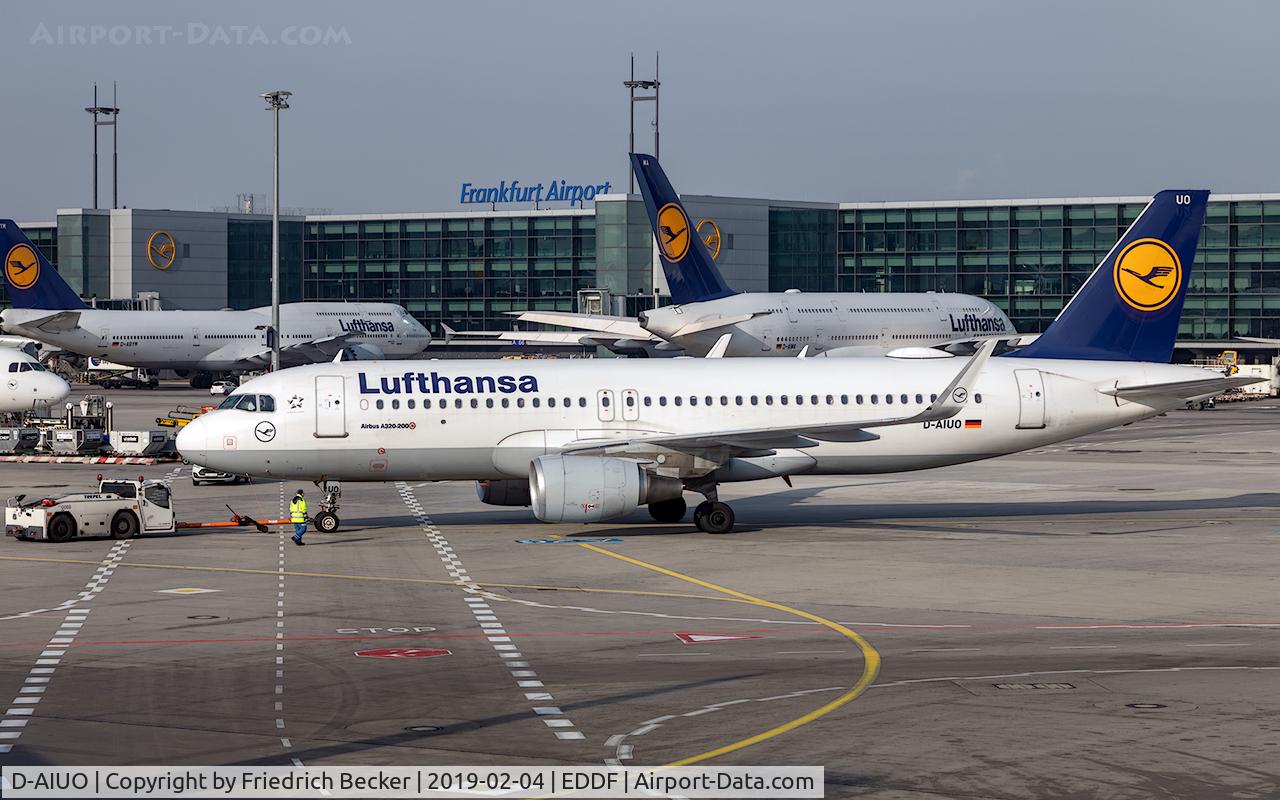D-AIUO, 2015 Airbus A320-214 C/N 6636, pushback prior departure