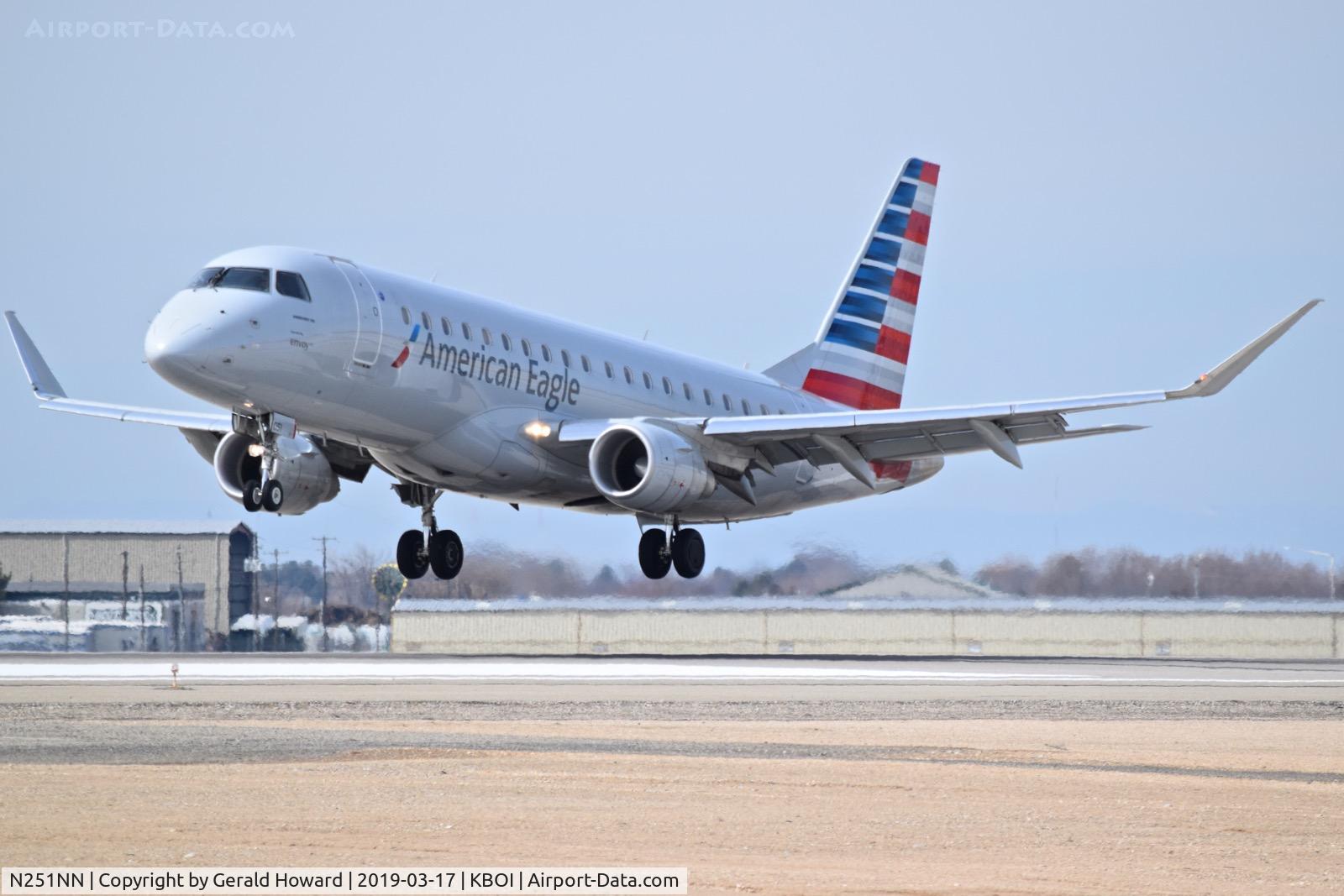 N251NN, 2017 Embraer 175LR (ERJ-170-200LR) C/N 17000641, Landing RWY 10L.