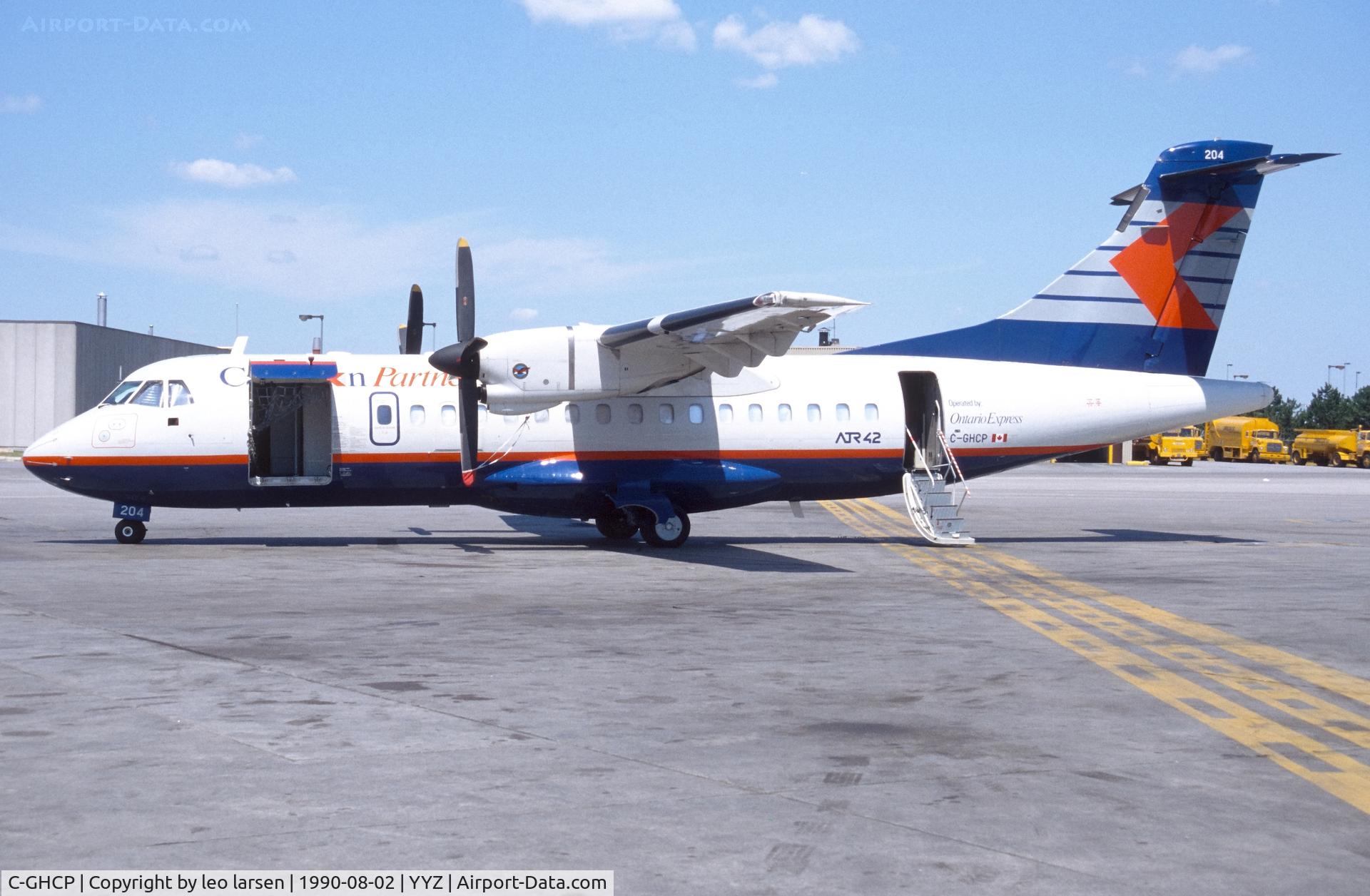 C-GHCP, 1989 ATR 42-300 C/N 123, Toronto 2.8.1990