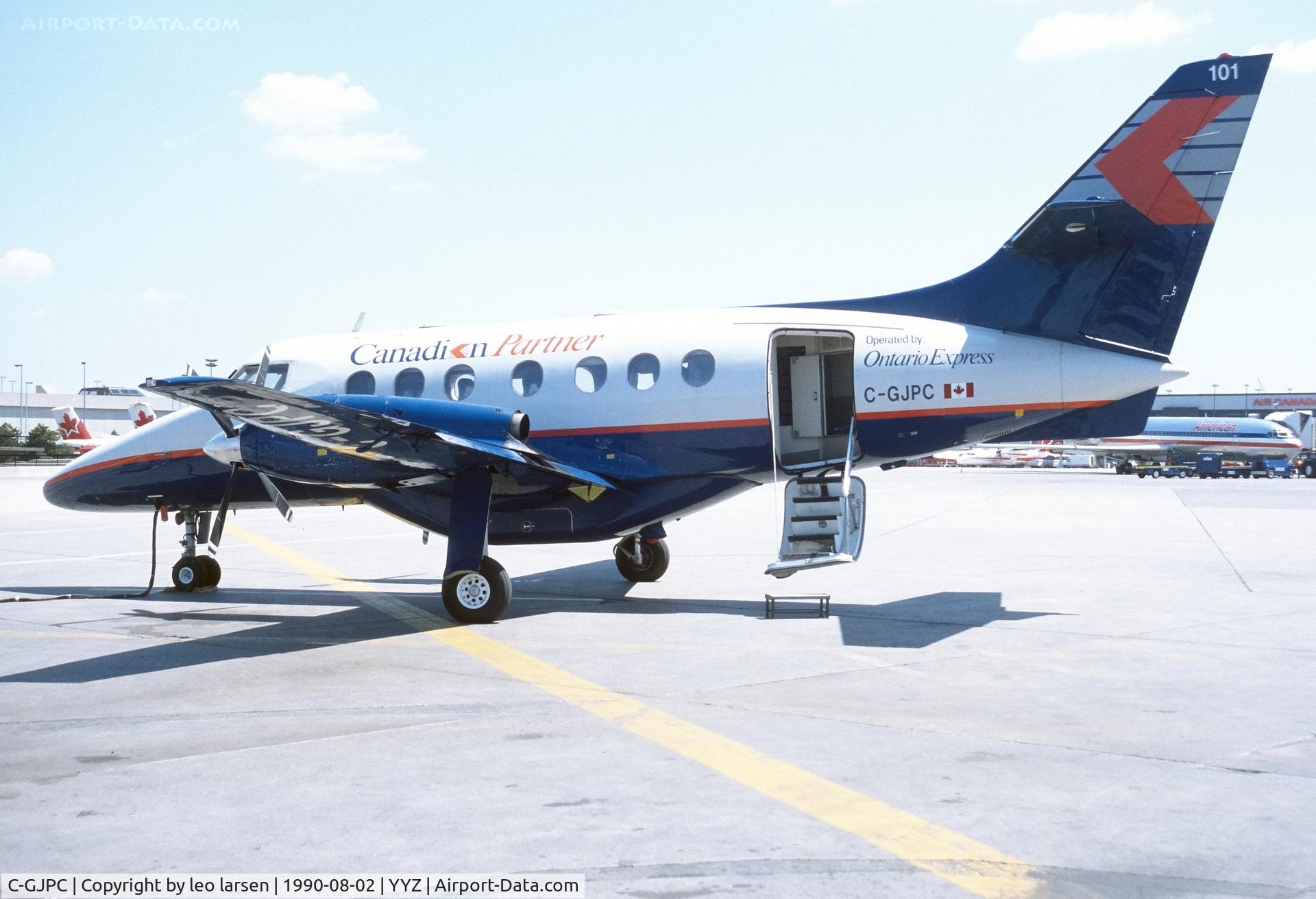 C-GJPC, 1986 British Aerospace BAe-3112 Jetstream 31 C/N 733, Toronto 2.8.1990