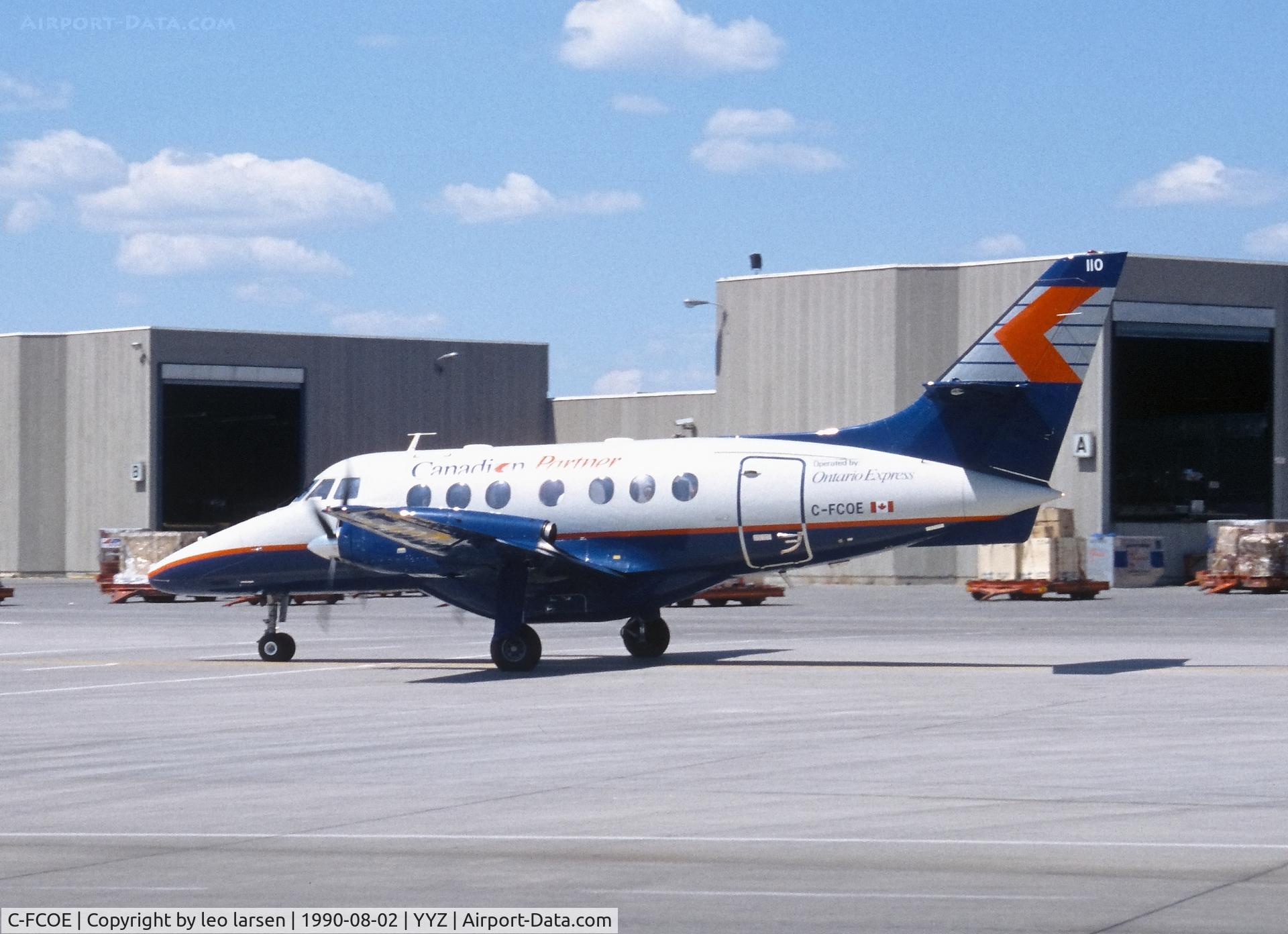 C-FCOE, 1987 British Aerospace BAe-3112 Jetstream 31 C/N 783, Toronto 2.8.1990