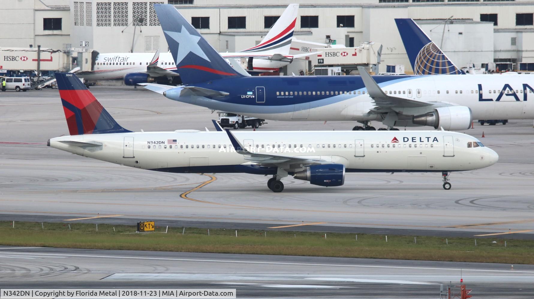 N342DN, 2018 Airbus A321-211 C/N 8159, Delta