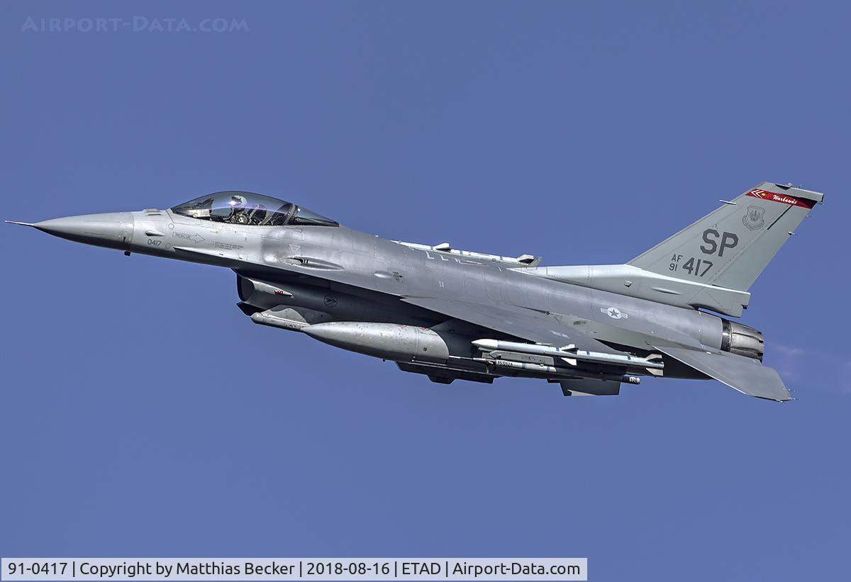 91-0417, General Dynamics F-16C Fighting Falcon C/N CC-115, 91-0417