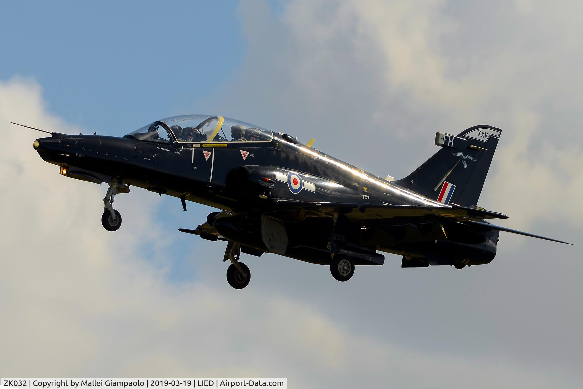 ZK032, 2009 British Aerospace Hawk T2 C/N RT023/1261, ZK032