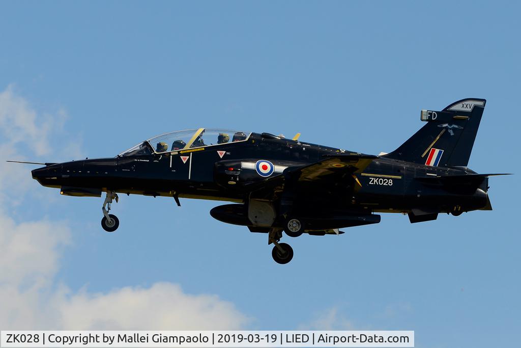 ZK028, 2009 British Aerospace Hawk T2 C/N RT019/1257, ZK028