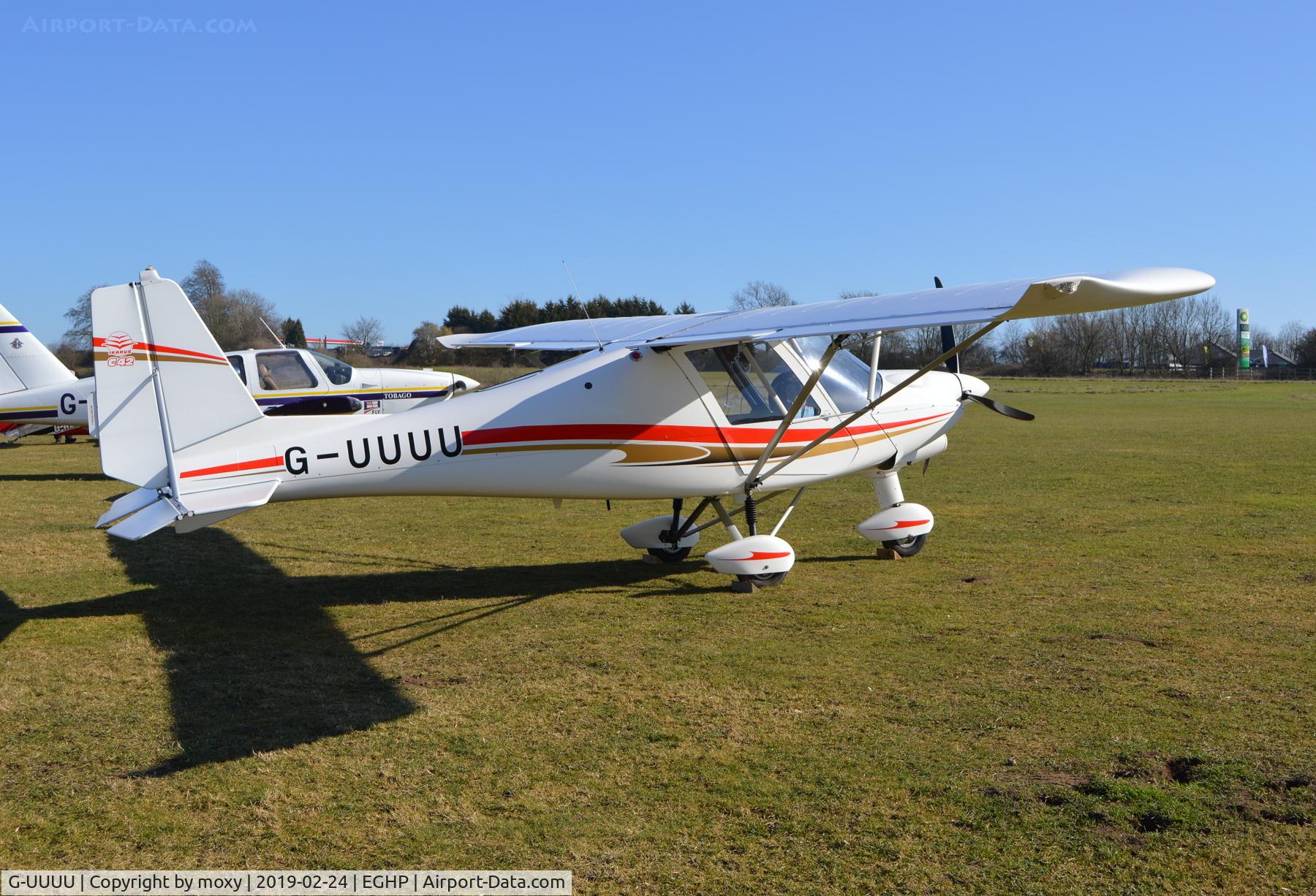 G-UUUU, 2014 Comco Ikarus C42 FB100 Bravo C/N 1408-7336, Comco Ikarus C42 FB100 at Popham.