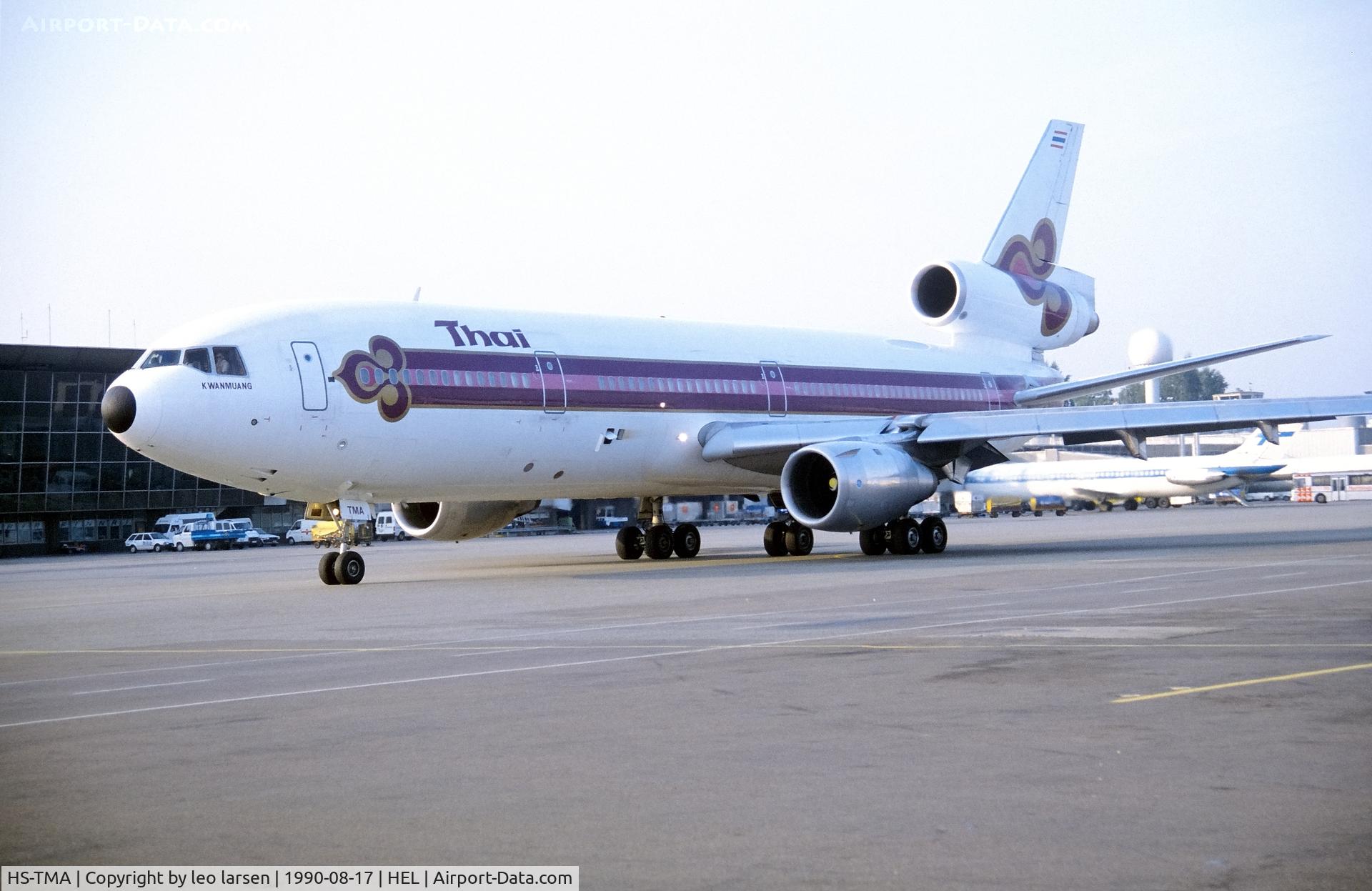 HS-TMA, 1987 McDonnell Douglas DC-10-30 C/N 48267, Helsinki 17.8.1990