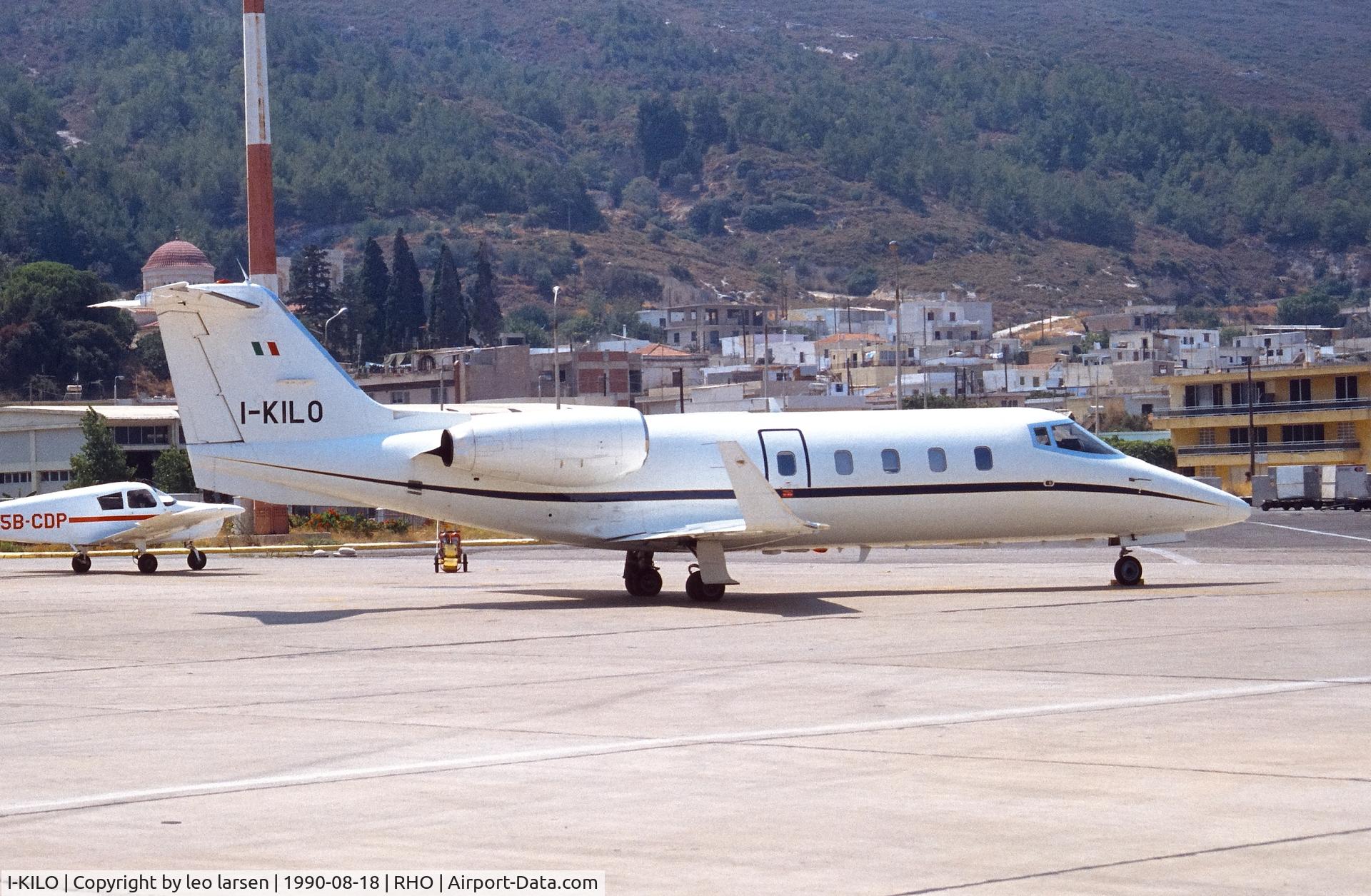 I-KILO, 1981 Gates Learjet 55 C/N 55-007, Rhodos 18.8.1990