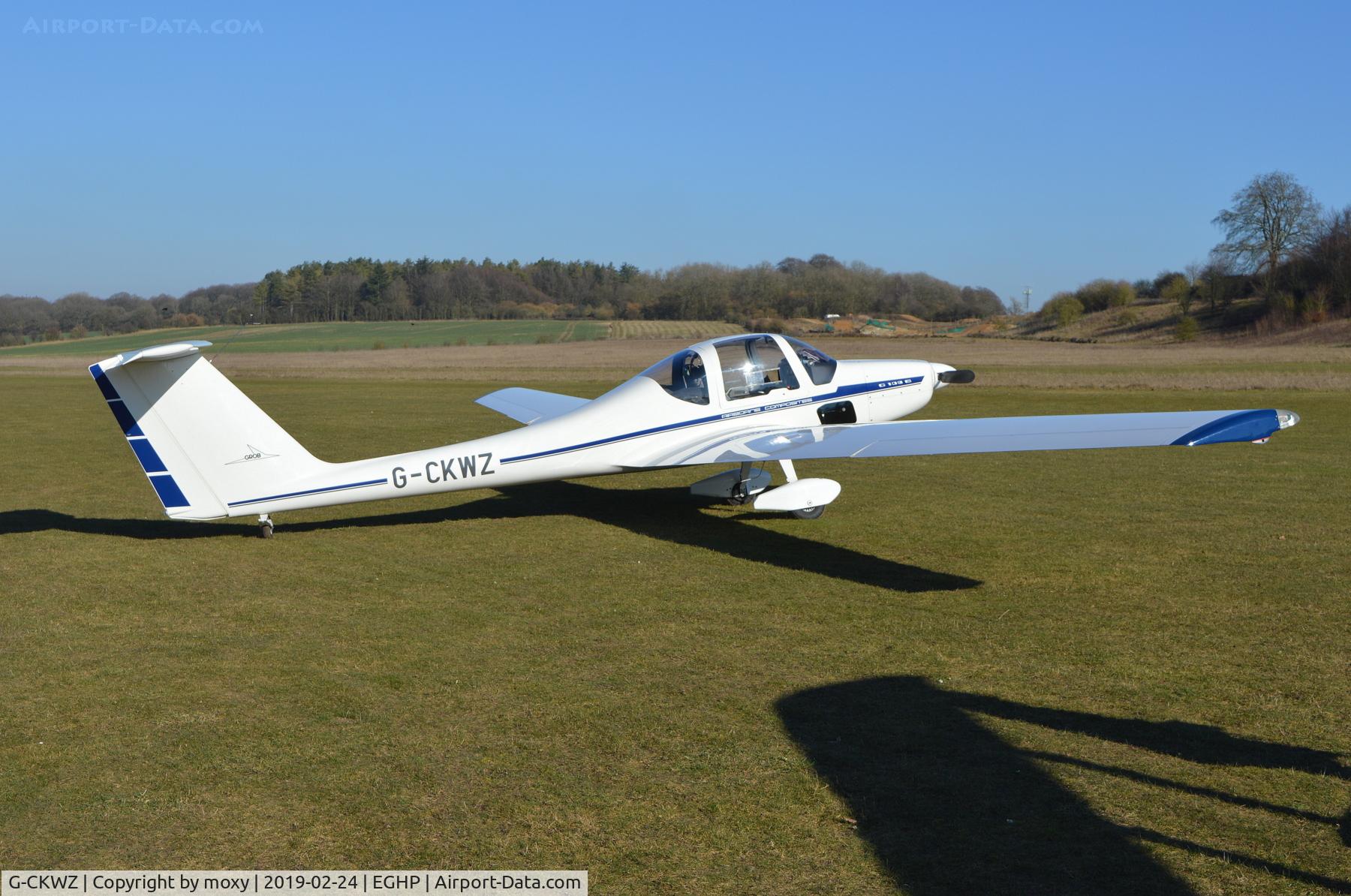 G-CKWZ, 1984 Grob G-109B C/N 6270, Grob G-109B at Popham. Ex HB-2088