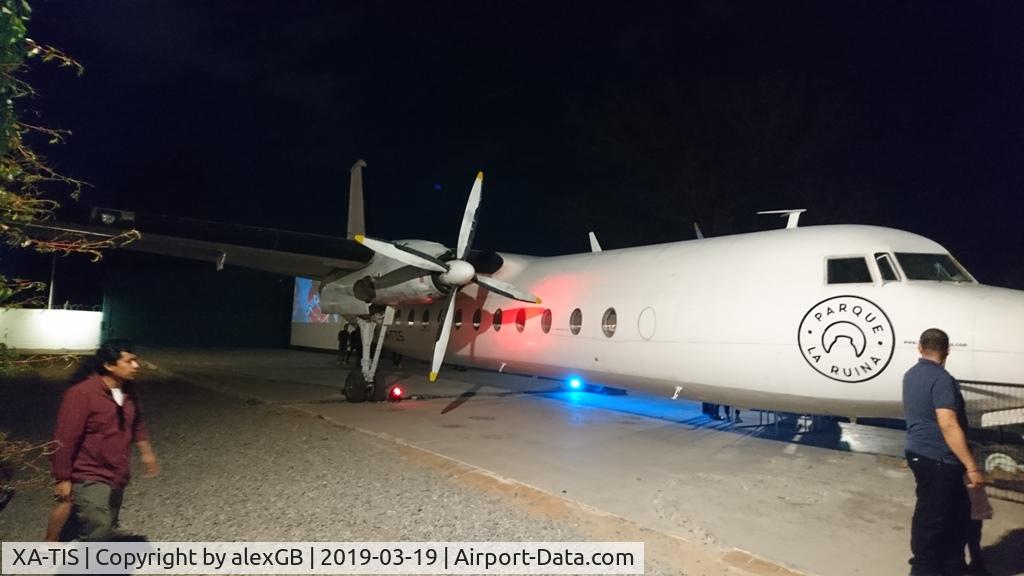 XA-TIS, 1966 Fairchild Hiller FH-227C C/N 506, Moved to Parque la Ruina in Hermosillo
29°05'46.9