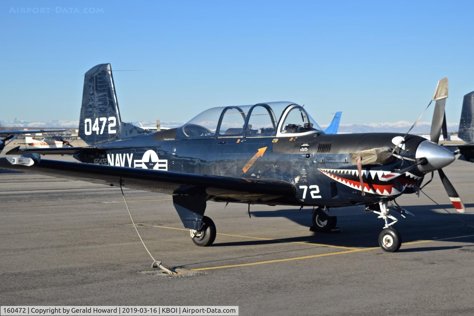 160472, Beech T-34C Turbo Mentor C/N GL-29, Parked on the north GA ramp. VMFAT-101 