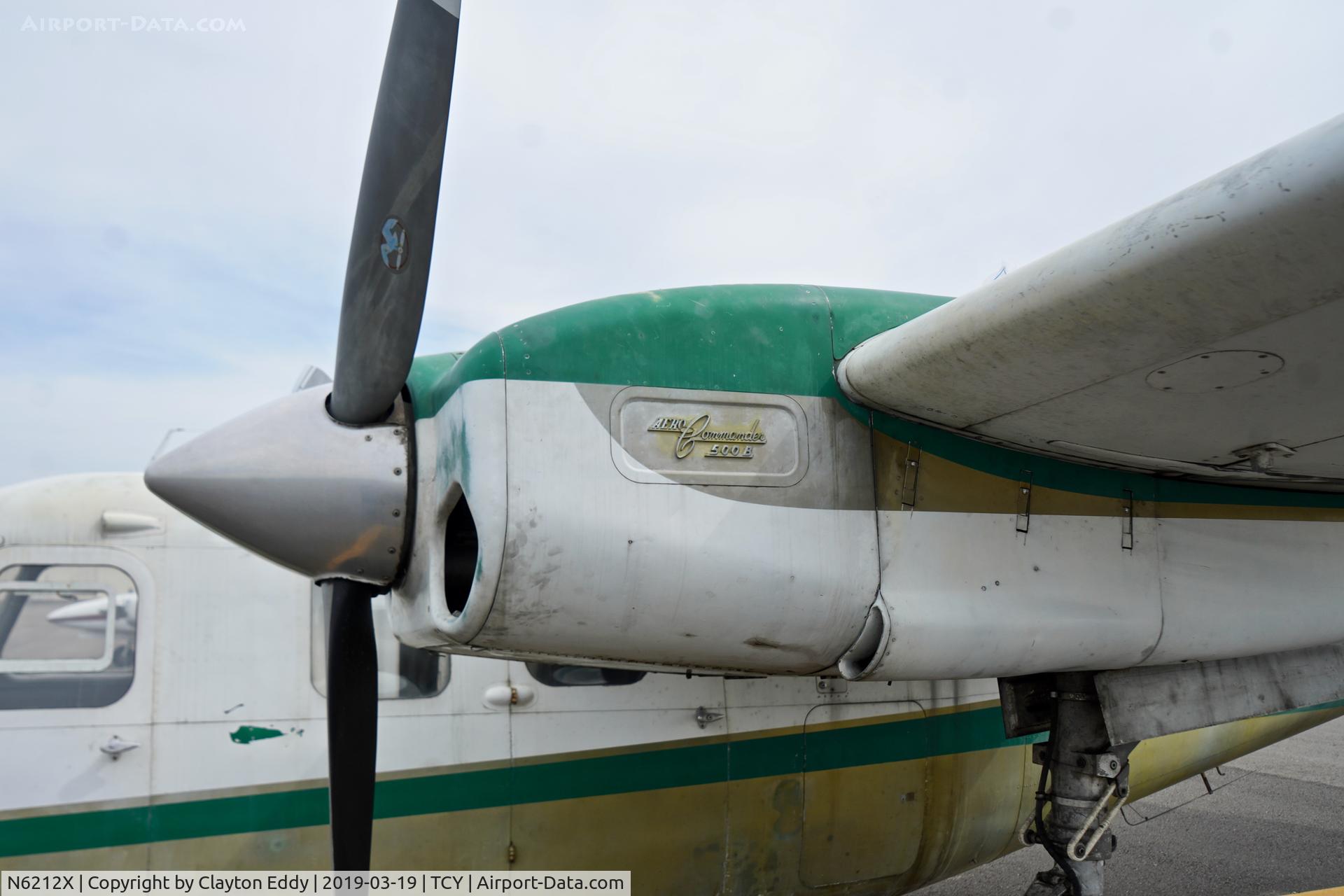 N6212X, 1963 Aero Commander 500B Commander Commander C/N 500B-1102-63, Tracy Airport California 2019.