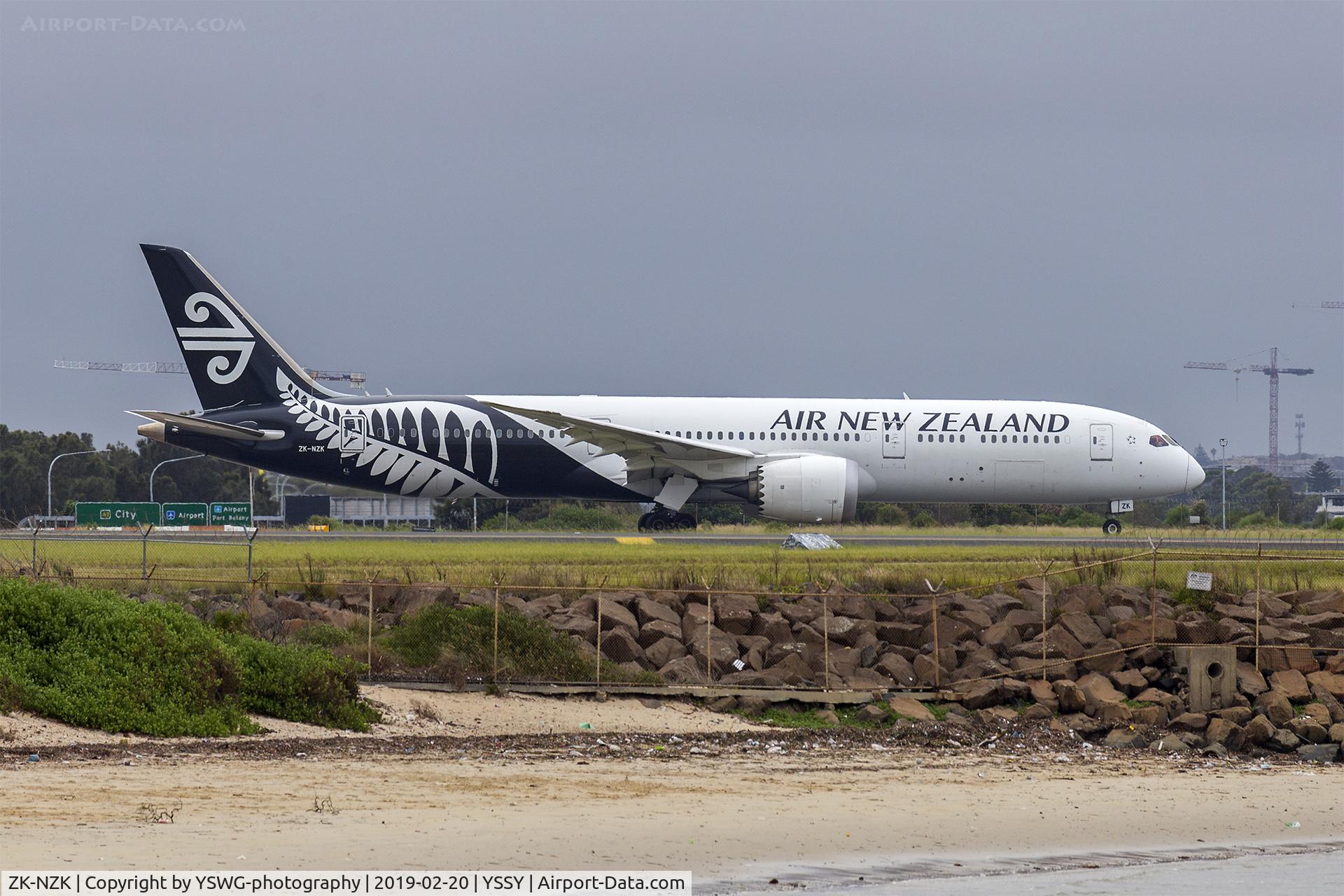 ZK-NZK, 2016 Boeing 787-9 Dreamliner C/N 43217, Air New Zealand (ZK-NZK) Boeing 787-9 Dreamliner at Sydney Airport