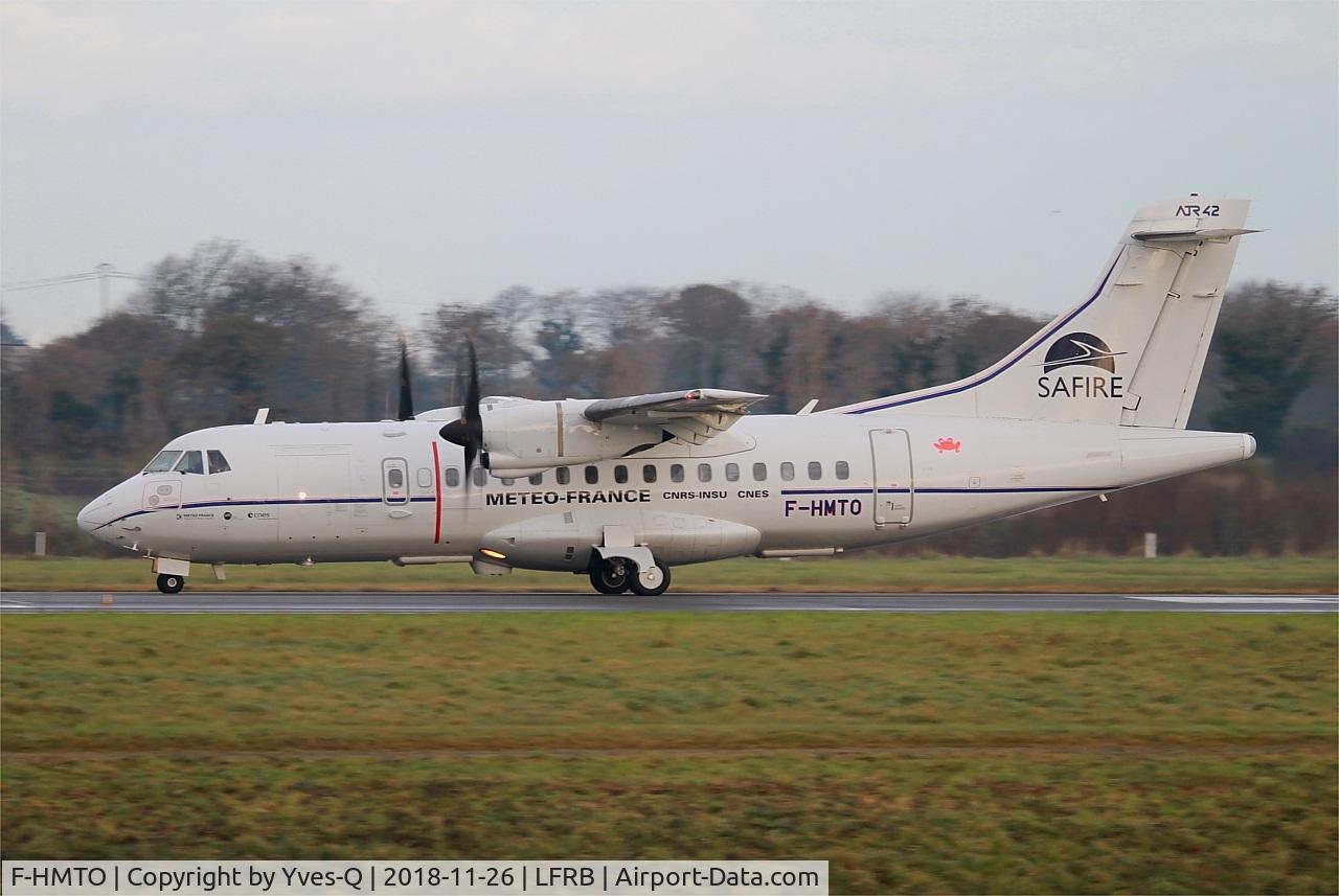 F-HMTO, 1988 ATR 42-320 C/N 078, ATR 42-320, Take off run rwy 25L, Brest-Bretagne Airport (LFRB-BES)