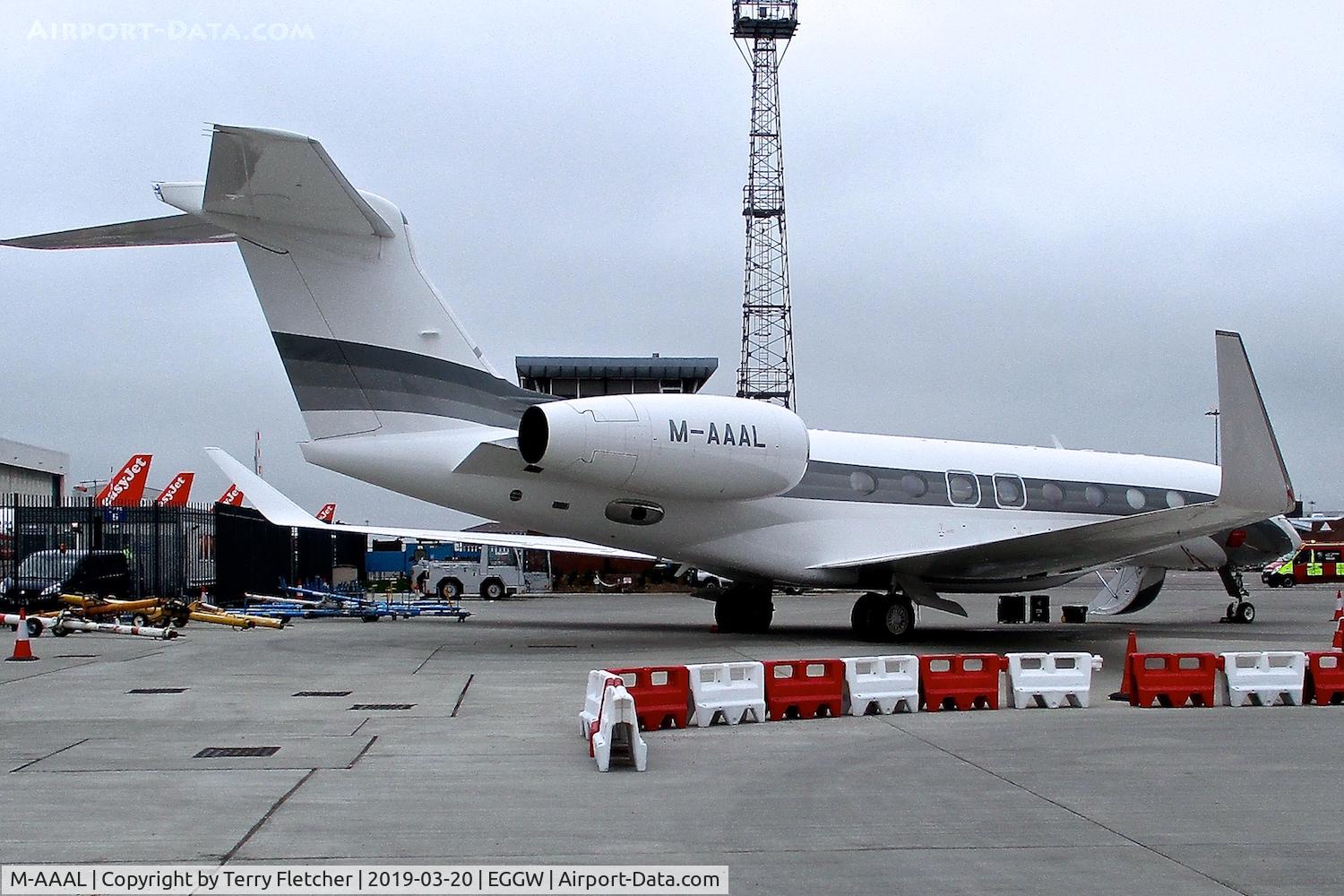 M-AAAL, 2011 Bombardier BD-700-1A10 Global Express C/N 9443, At Luton