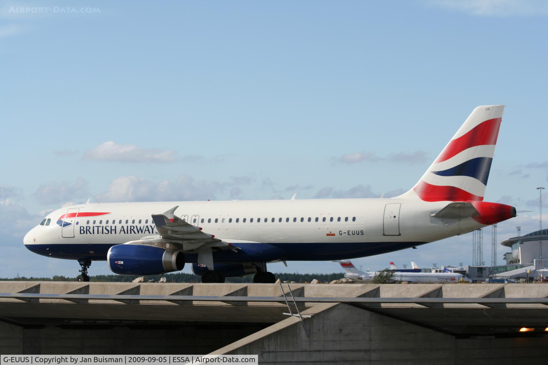 G-EUUS, 2007 Airbus A320-232 C/N 3301, British Airways