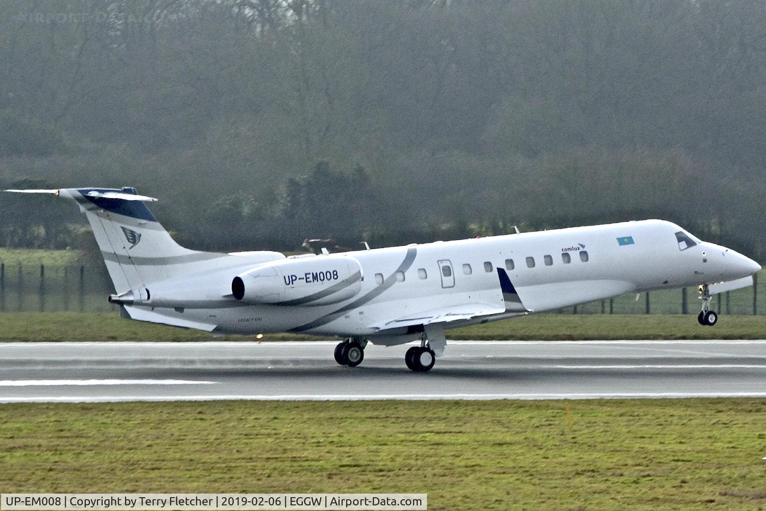 UP-EM008, 2011 Embraer EMB-135BJ Legacy 650 C/N 14501147, At Luton