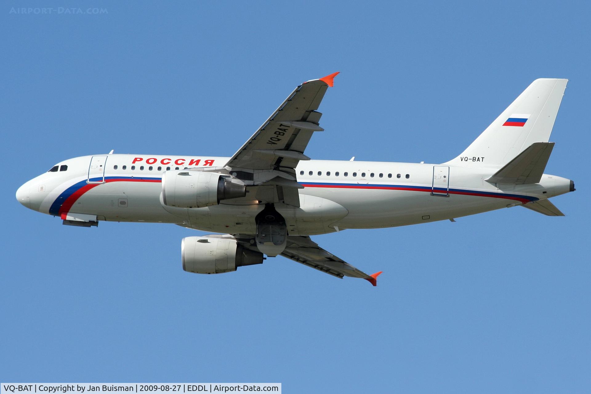 VQ-BAT, 2002 Airbus A319-111 C/N 1876, Rossiya