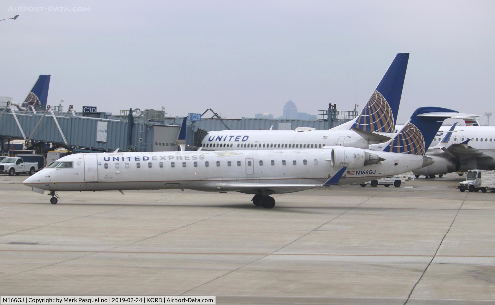 N166GJ, 2008 Bombardier CRJ-702 (CL-600-2C10) Regional Jet C/N 10266, CL-600-2C10