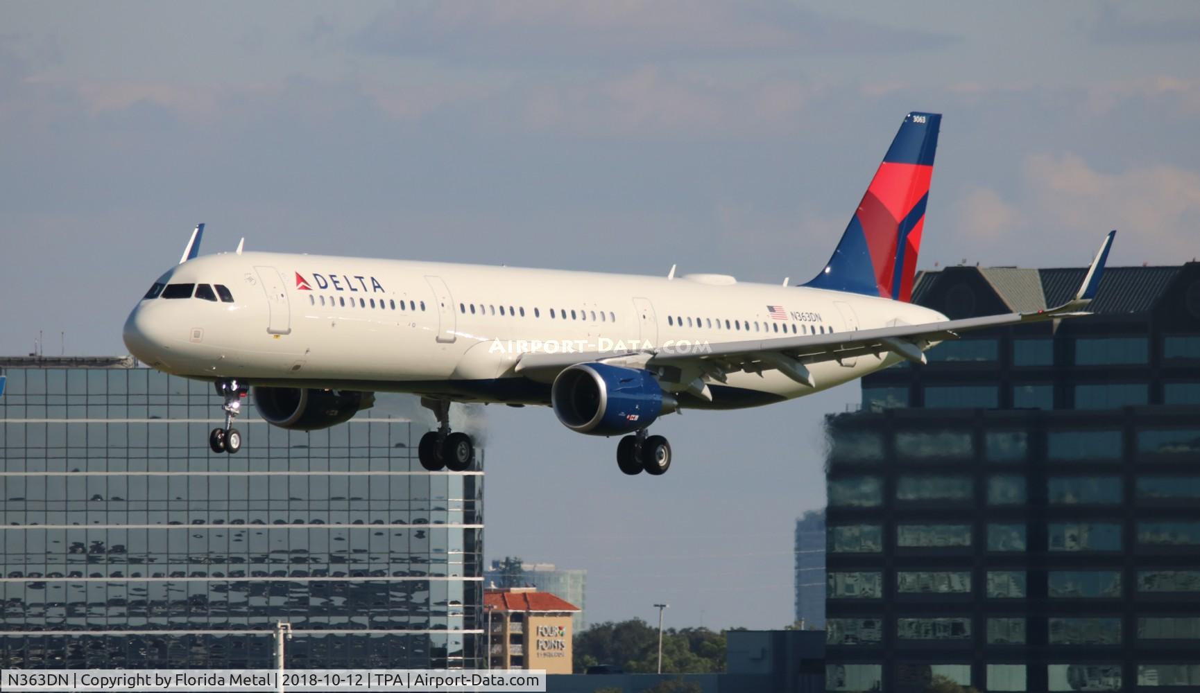 N363DN, 2018 Airbus A321-231 C/N 8502, Delta
