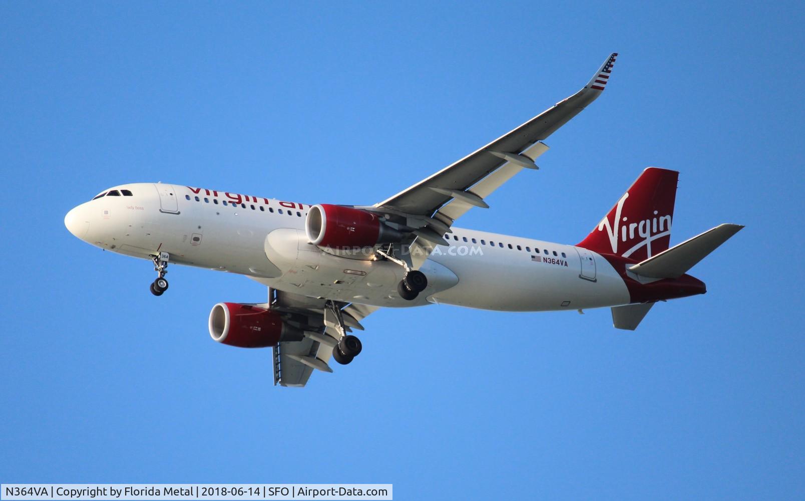 N364VA, 2016 Airbus A320-214 C/N 7138, Virgin America
