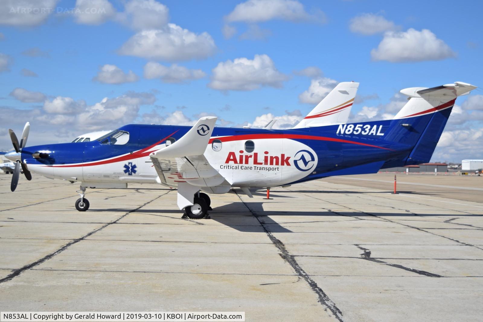 N853AL, 1996 Pilatus PC-12/45 C/N 168, Parked on south GA ramp.