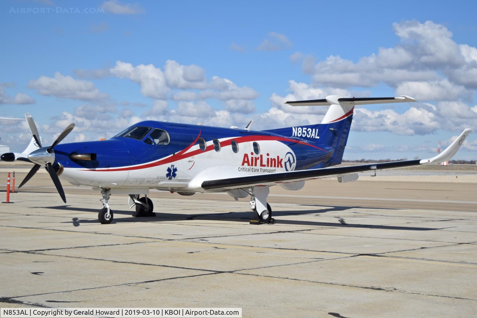 N853AL, 1996 Pilatus PC-12/45 C/N 168, Parked on south GA ramp.