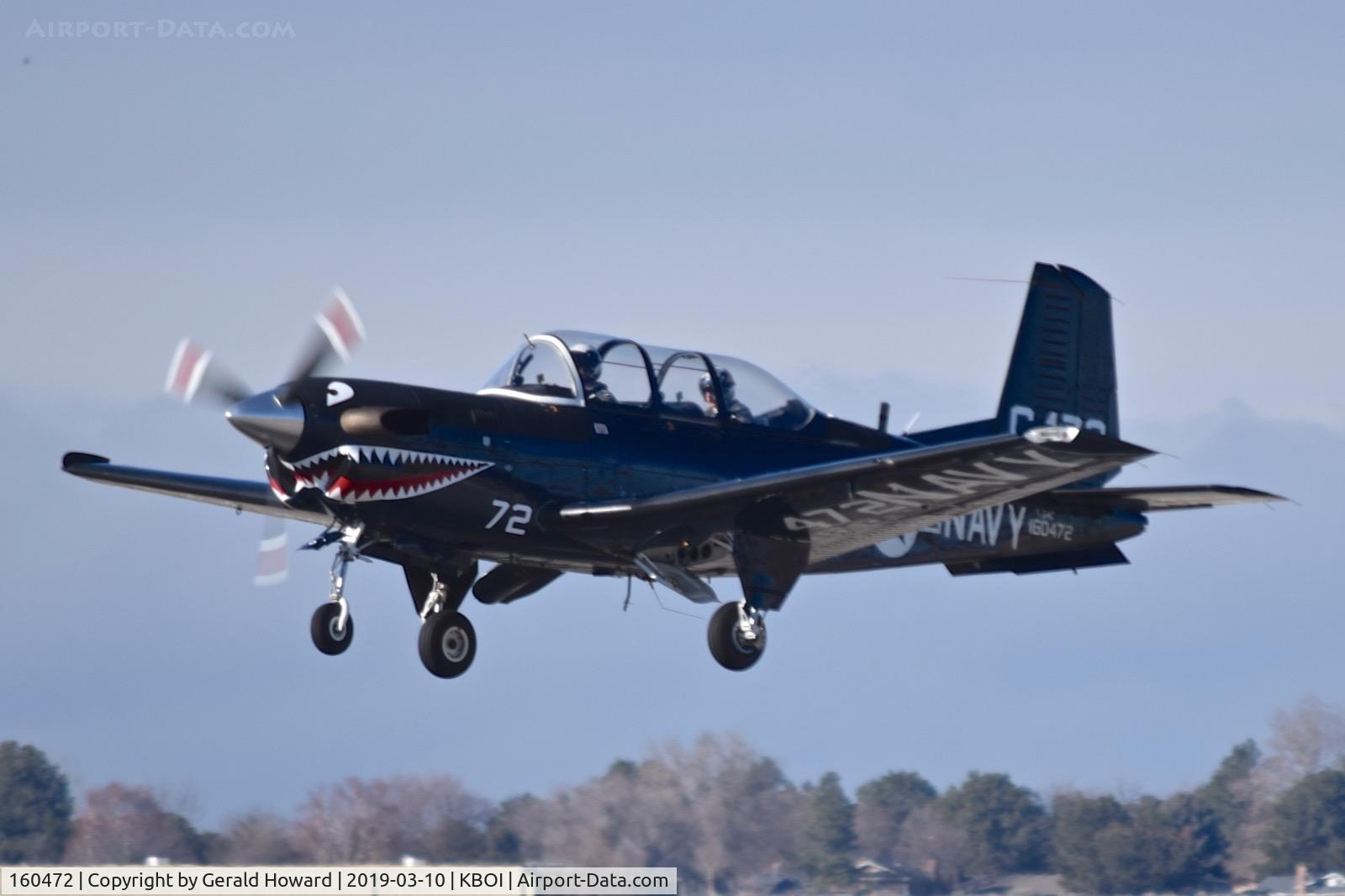 160472, Beech T-34C Turbo Mentor C/N GL-29, Take off from RWY 10L.  VMFAT-101 