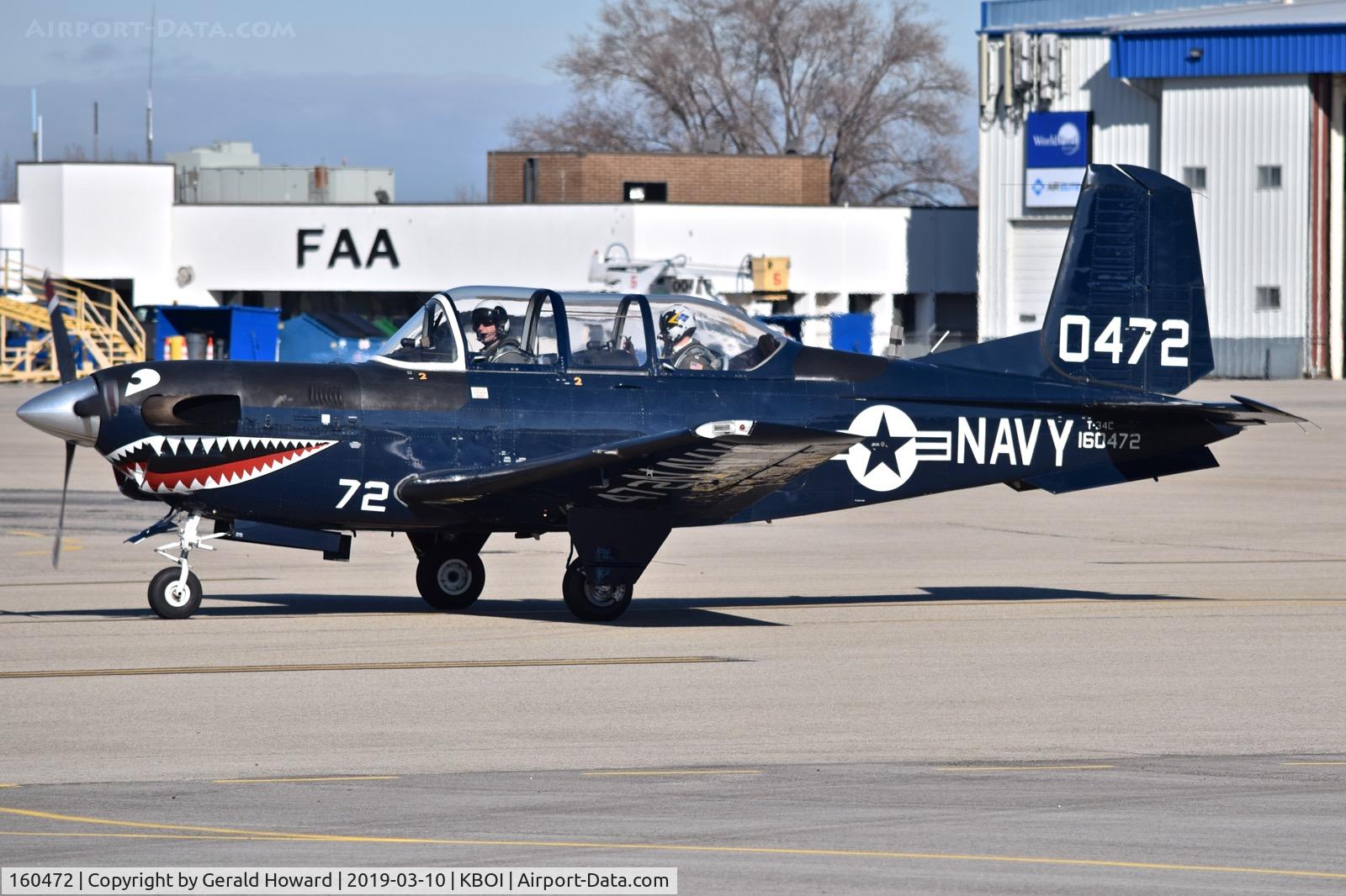 160472, Beech T-34C Turbo Mentor C/N GL-29, Taxiing to RWY 10L.  VMFAT-101 