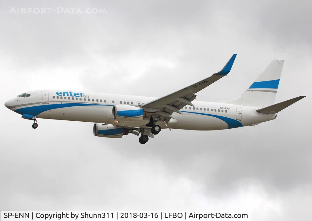 SP-ENN, 2003 Boeing 737-8CX C/N 32368, Landing rwy 32L