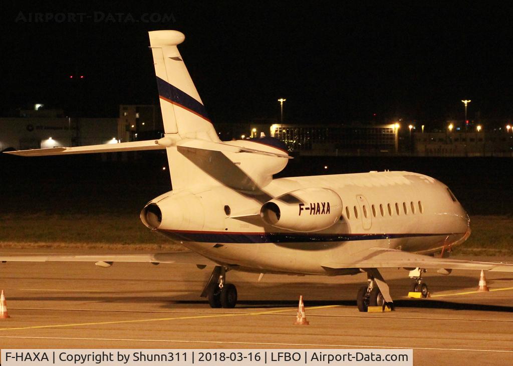 F-HAXA, 1997 Dassault Falcon 900EX C/N 12, Parked at the General Aviation area...
