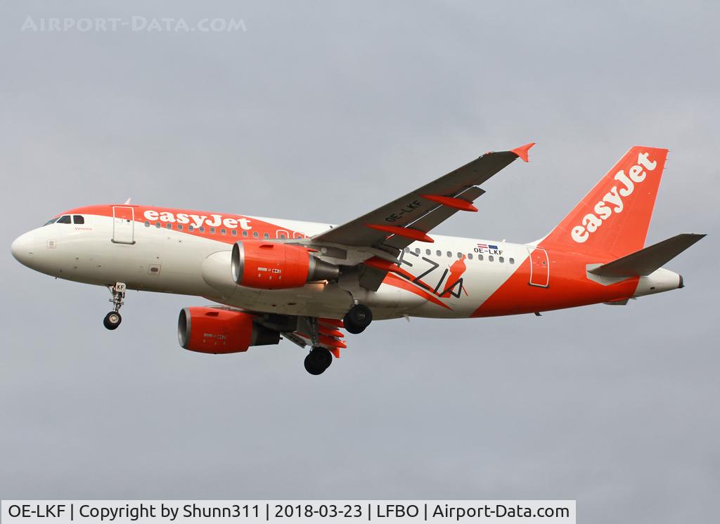 OE-LKF, 2008 Airbus A319-111 C/N 3746, Landing rwy 32L with still Venezia c/s