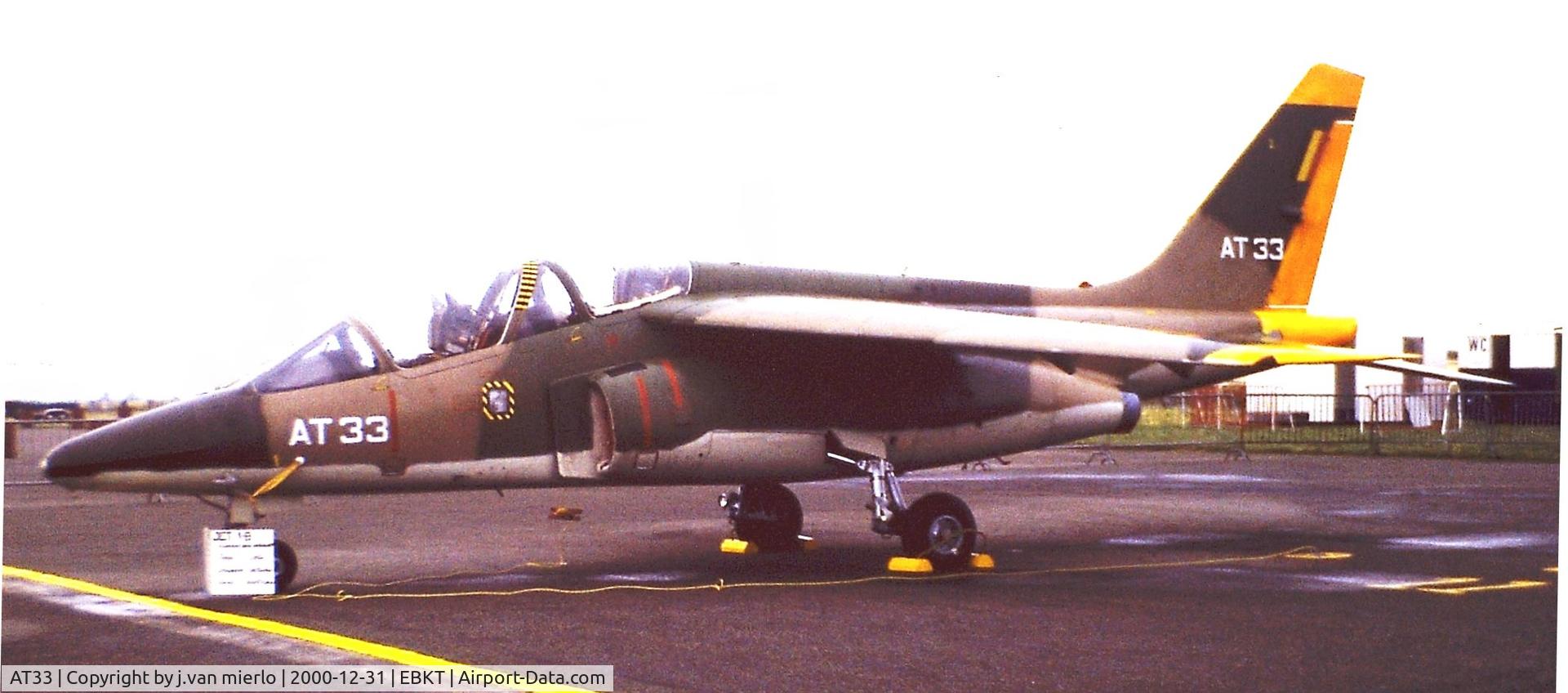 AT33, Dassault-Dornier Alpha Jet 1B C/N B33/1155, Belgium