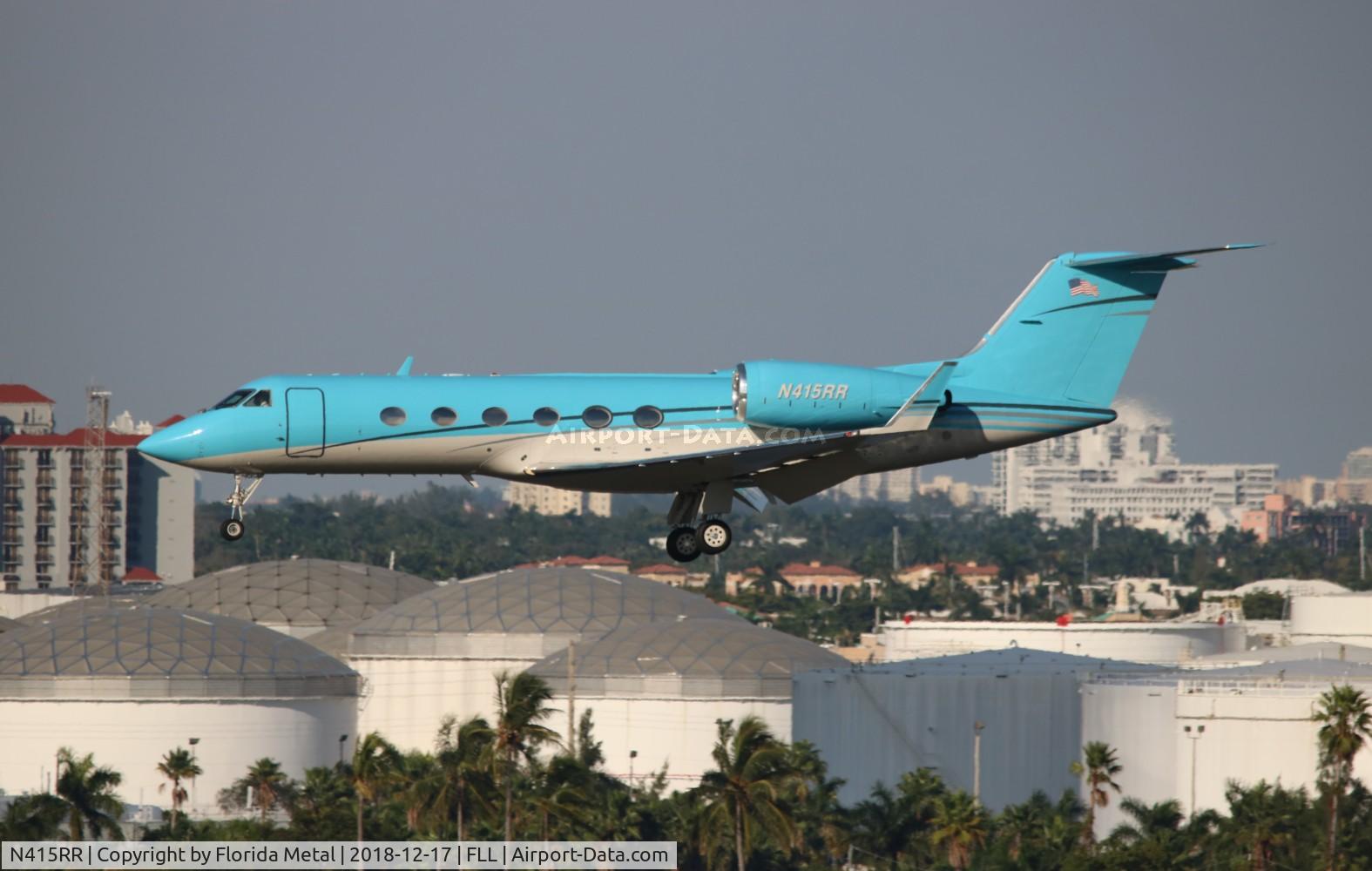 N415RR, 1987 Gulfstream Aerospace G-IV C/N 1040, Gulfstream IV