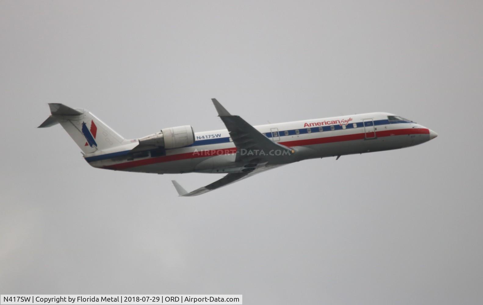 N417SW, 2000 Bombardier CRJ-200LR (CL-600-2B19) C/N 7400, American Eagle