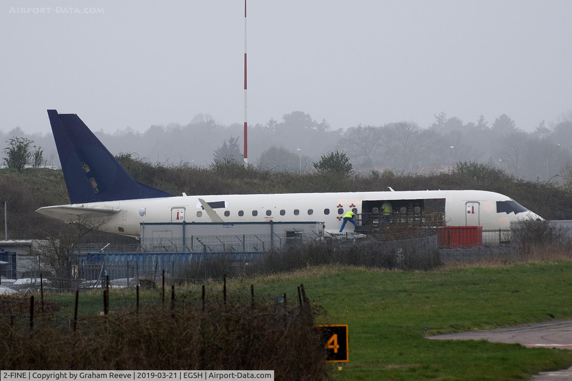 2-FINE, 2006 Embraer 170LR (ERJ-170-100LR) C/N 17000119, Slowly being parted out.