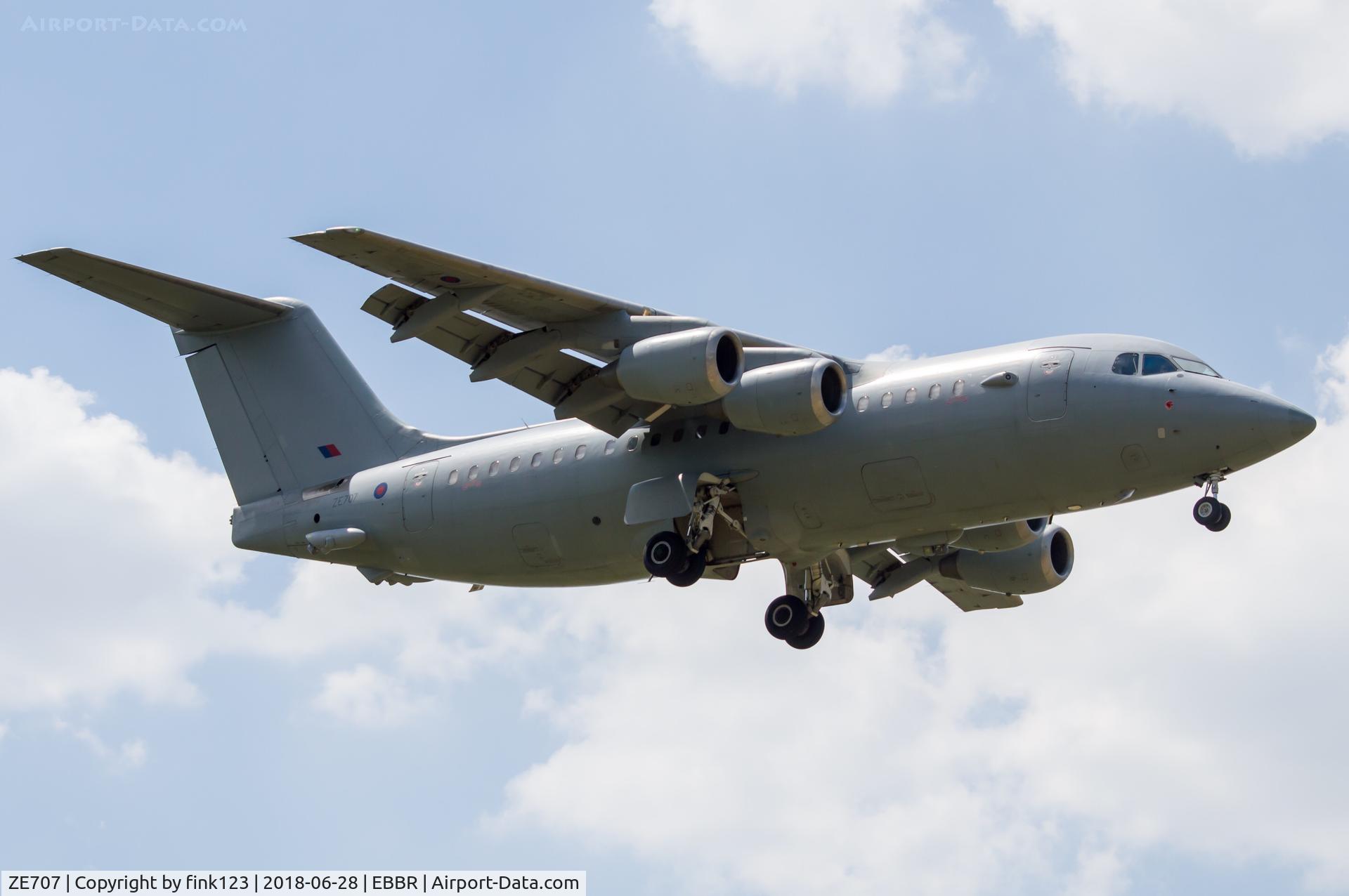 ZE707, 1991 British Aerospace BAe.146-200QC Quick Change C/N E2188, 