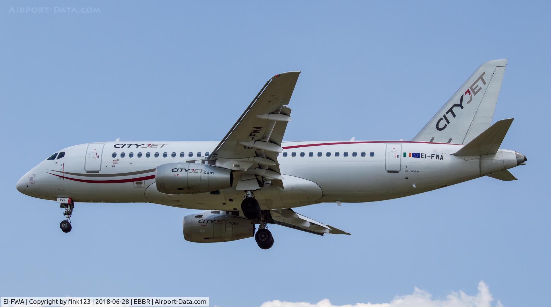 EI-FWA, 2015 Sukhoi Superjet 100-95B C/N 95102, 