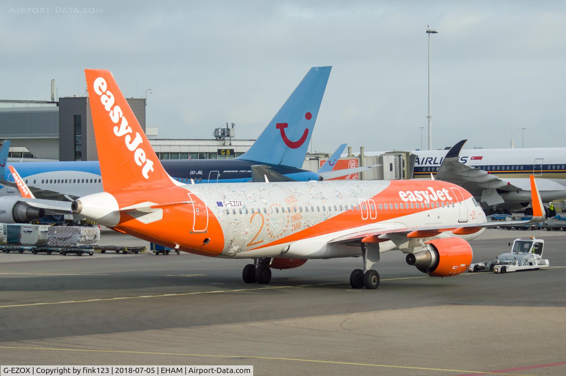G-EZOX, 2015 Airbus A320-214 C/N 6837, 20 years