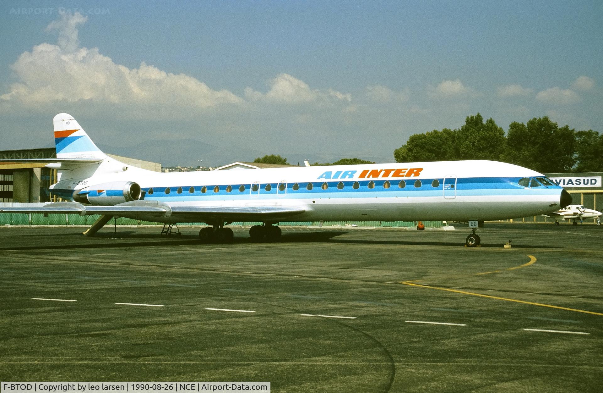 F-BTOD, 1973 Aerospatiale SE-210 Caravelle 12 C/N 279, Nice 26.8.1990