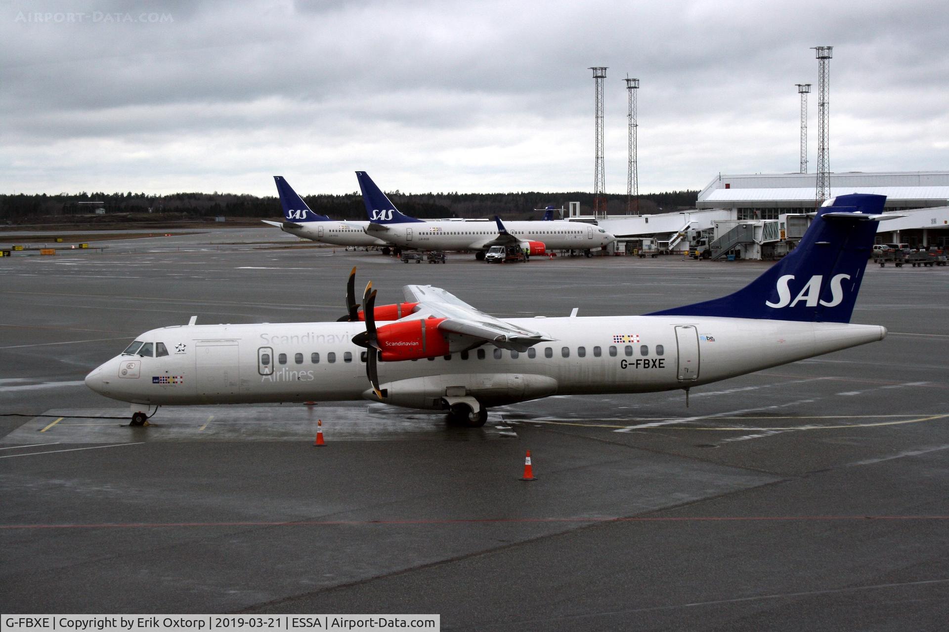 G-FBXE, 2016 ATR 72-212A C/N 1322, G-FBXE in ARN