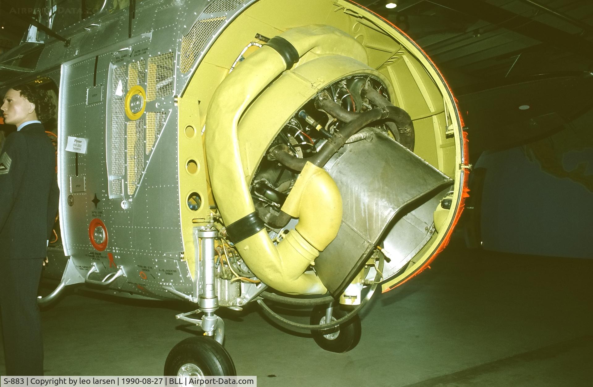 S-883, 1956 Sikorsky S-55C C/N 55-1031, Danish Air Museum Mobillium.P&W R-1340 engine Billund 27.8.1990