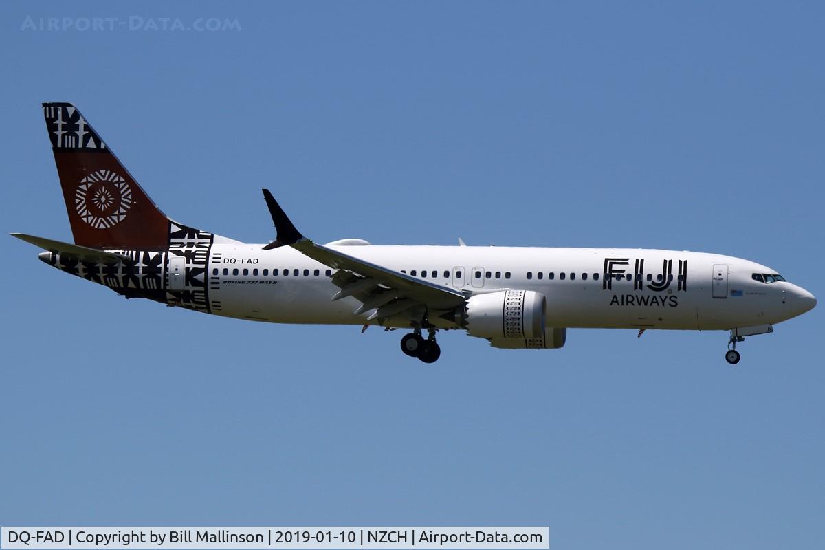 DQ-FAD, 2018 Boeing 737-8 MAX C/N 64308, FINALS