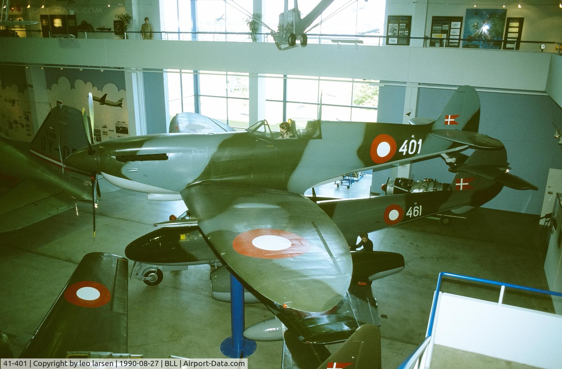 41-401, Supermarine 361 Spitfire IX C/N MA298, Billund Museum 27.8.1990