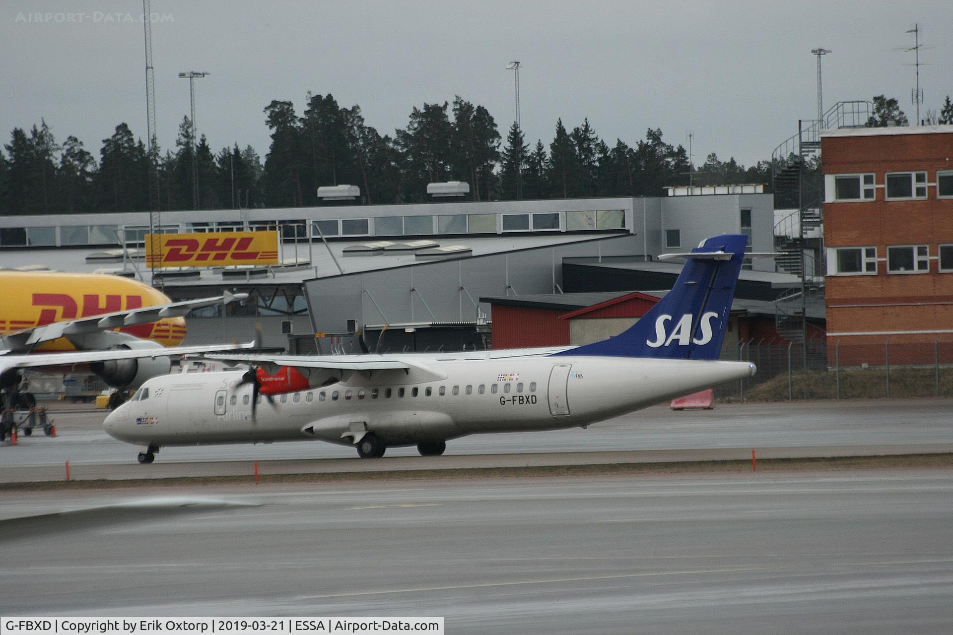 G-FBXD, 2016 ATR 72-212A C/N 1315, G-FBXD in ARN