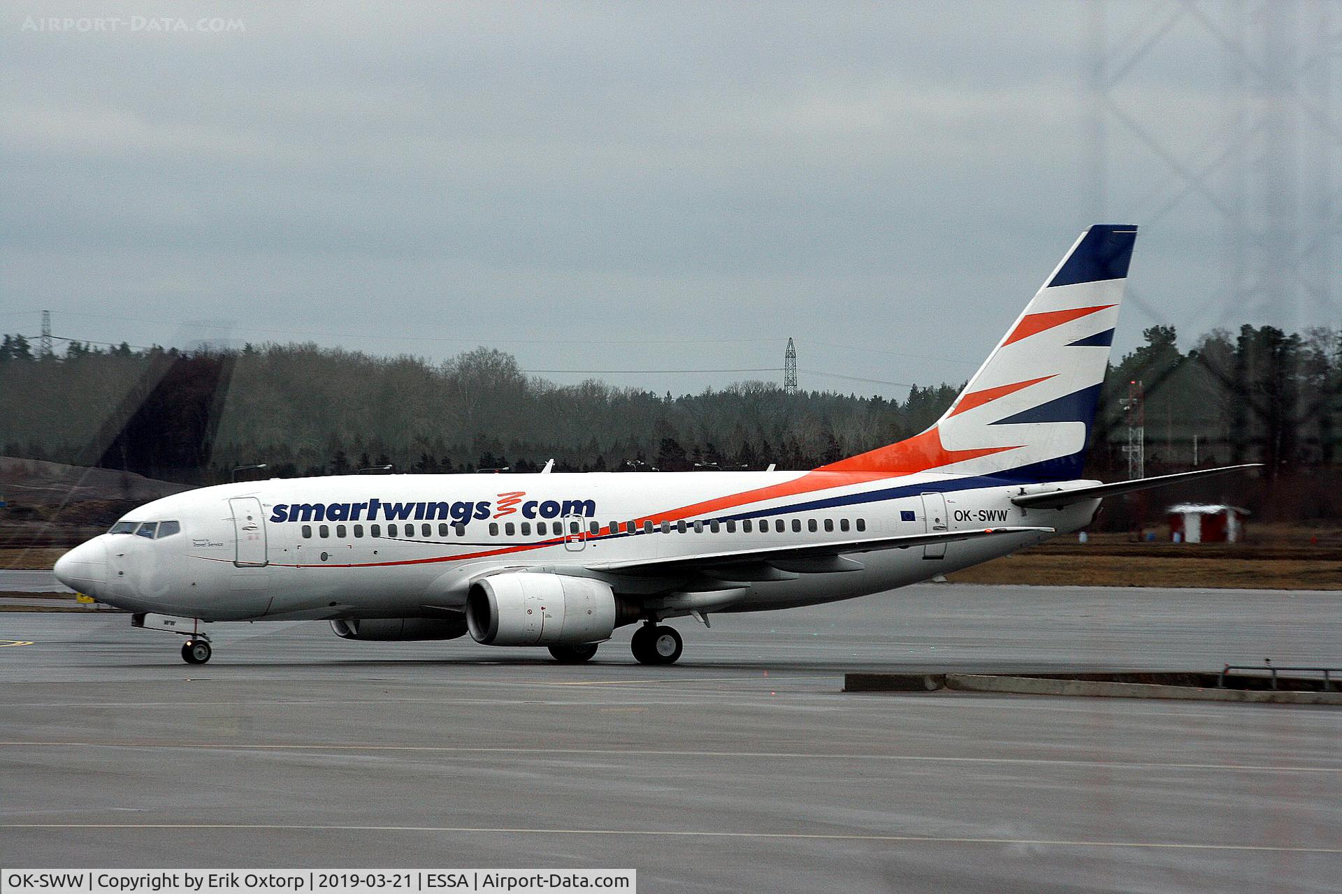 OK-SWW, 2003 Boeing 737-7Q8 C/N 28254, OK-SWW in ARN