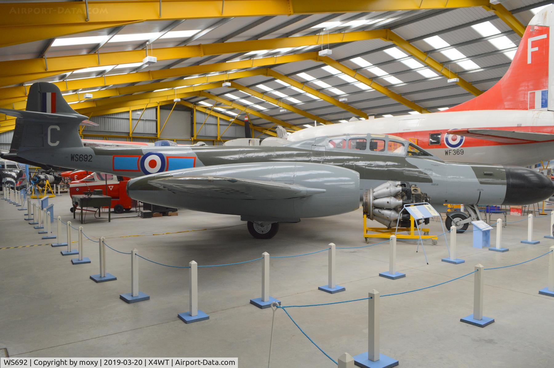 WS692, Gloster Meteor NF.12 C/N Not found WS692, Gloster Meteor NF.12 at Winthorpe.